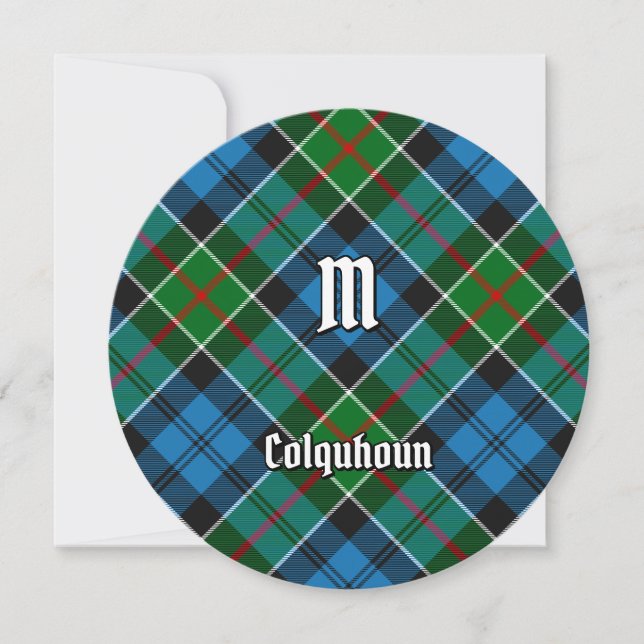 Clan Colquhoun Tartan Invitation (Front)