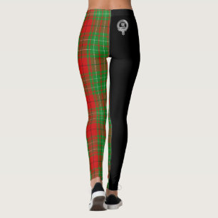 Clan Comyn Cumming Crest & Tartan Leggings