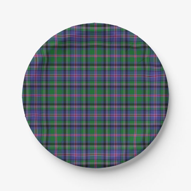 Clan Cooper Tartan Paper Plate (Front)