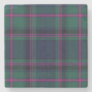 Clan Cooper Tartan Plaid Stone Coaster