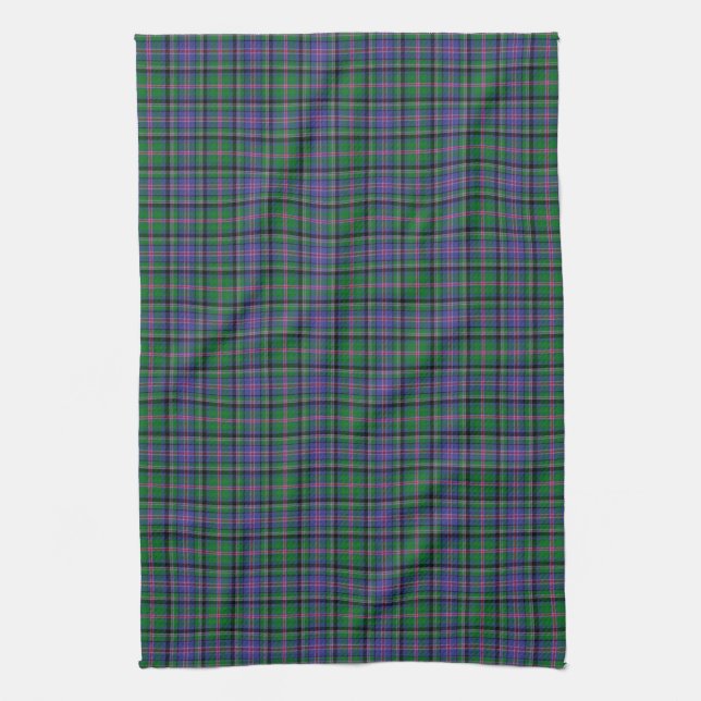 Clan Cooper Tartan Tea Towel (Vertical)