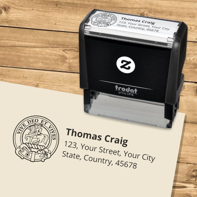 Clan Craig Crest Self-inking Stamp (Creator Uploaded)