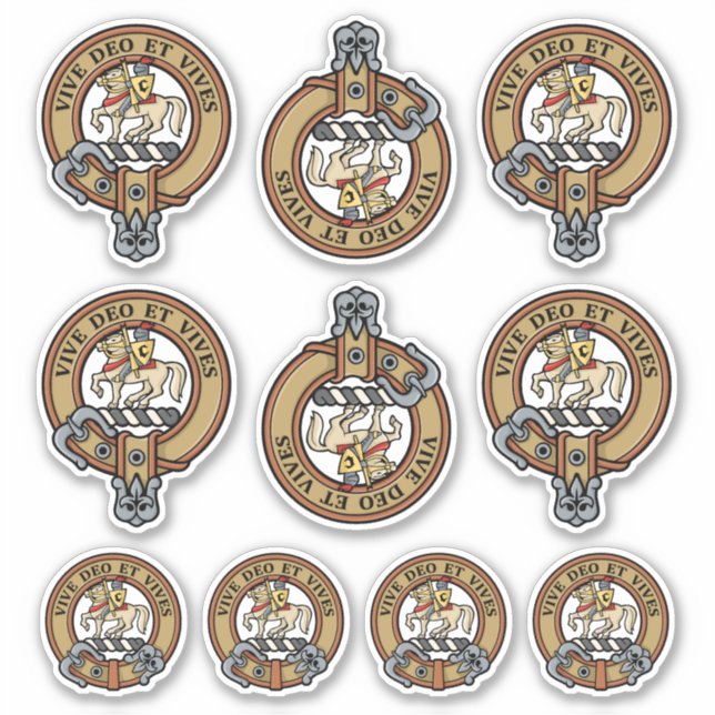 Clan Craig Crest Sticker Set (Front)
