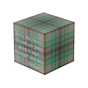 Clan Craig Tartan House Blessing Cube
