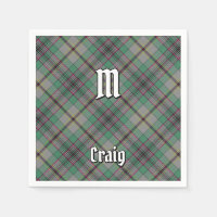 Clan Craig Tartan Napkins