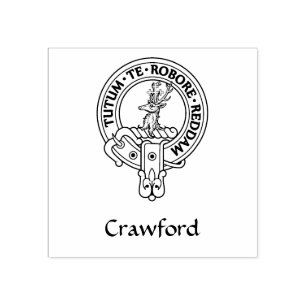 Clan Crawford Crest Rubber Stamp