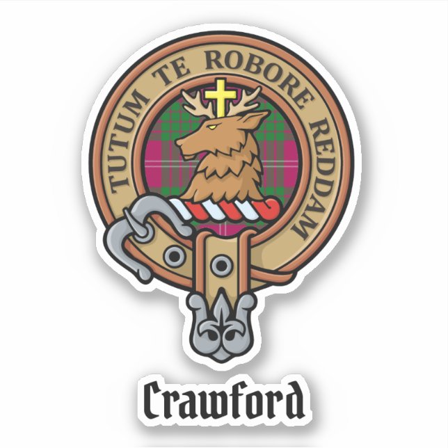 Clan Crawford Crest Sticker (Front)