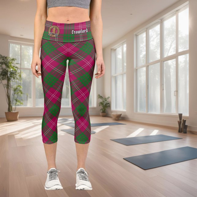 Clan Crawford Tartan Capri Leggings (Creator Uploaded)