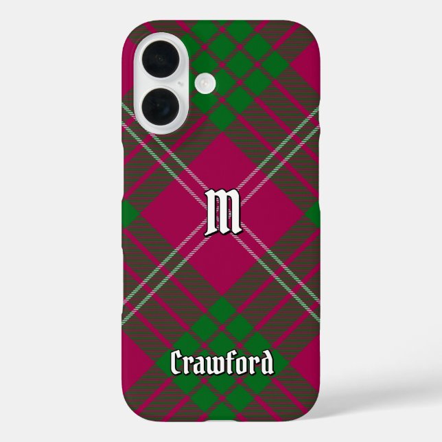 Clan Crawford Tartan Case-Mate iPhone Case (Back)