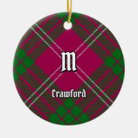 Clan Crawford Tartan Ceramic Ornament