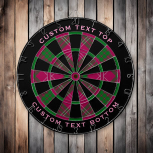 Clan Crawford Tartan Dart Board