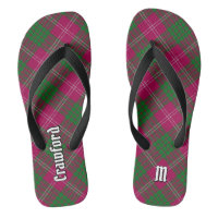 Clan Crawford Tartan Flip Flops