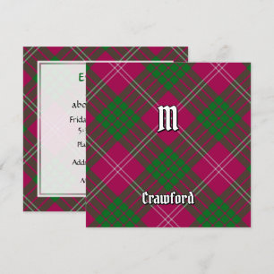Clan Crawford Tartan Invitation