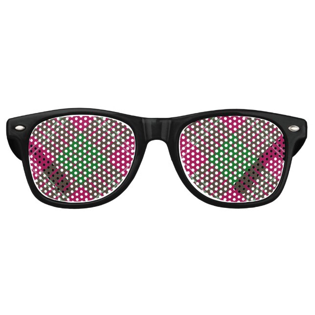 Clan Crawford Tartan Retro Sunglasses (Front)