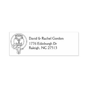 Clan Crest & Address Self-inking Stamp