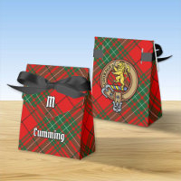 Clan Cumming Crest over Tartan