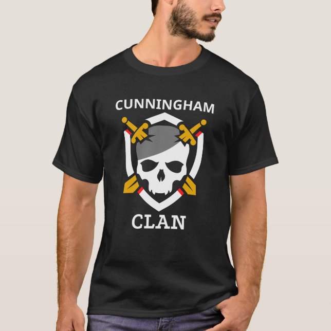 Clan Cunningham family crest T-shirt (Front)