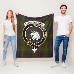 Clan Cunningham Hunting Modern Tartan Plaid Fleece Blanket