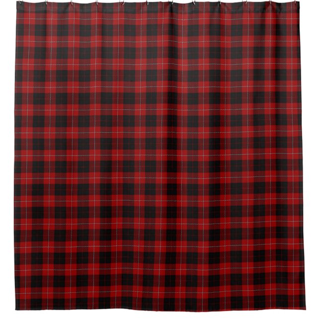 Clan Cunningham Scottish Heritage Tartan Shower Curtain (Front)