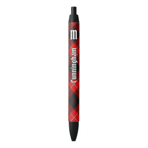 Clan Cunningham Tartan Black Ink Pen