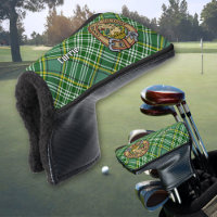 Clan Currie Lion Crest over Tartan