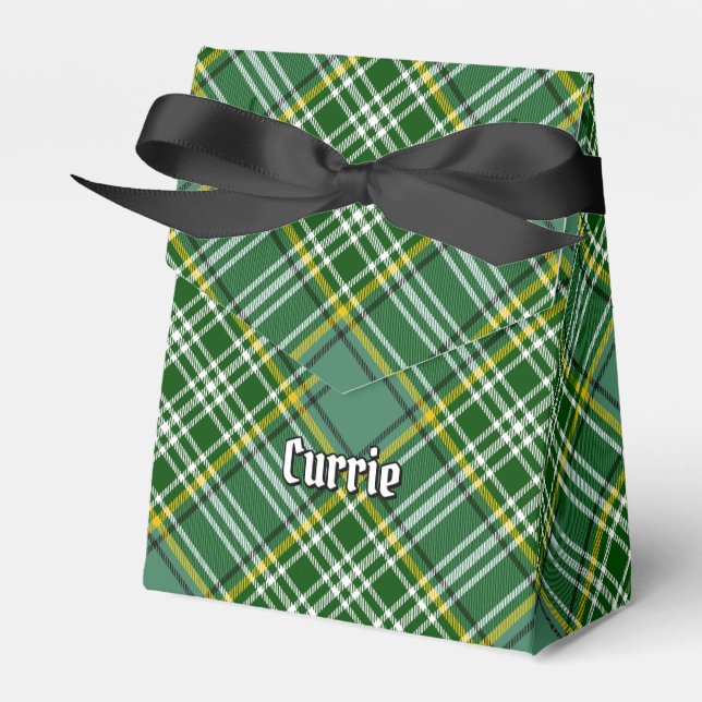 Clan Currie Tartan Favour Box (Front Side)