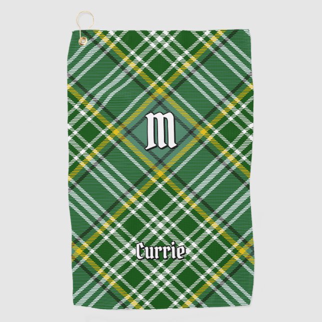 Clan Currie Tartan Golf Towel (Front)