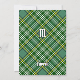 Clan Currie Tartan Invitation