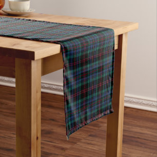 Clan Daly Tartan Pattern Irish Plaid Short Table Runner