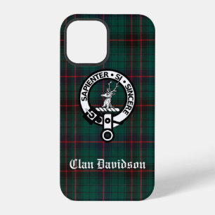 Clan Davidson Crest Badge and Tartan iPhone 12 Pro Case