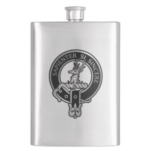 Clan Davidson Crest Flask