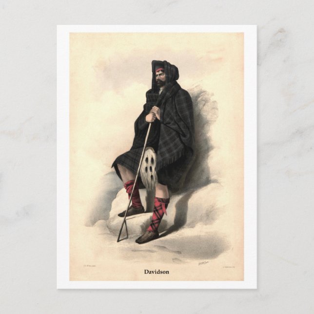 Clan Davidson Postcard (Front)