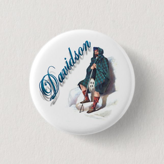 Clan Davidson Scottish Dream Button (Front)