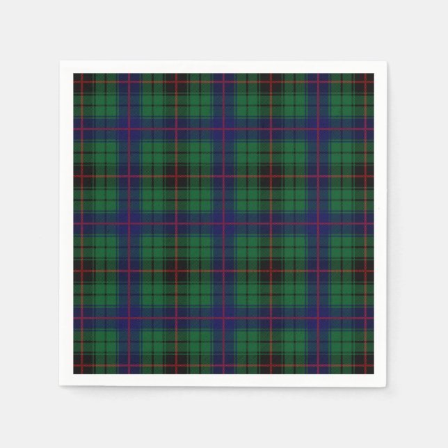 Clan Davidson Tartan Napkin (Front)