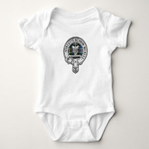 Clan Donnachaidh (Robertson) Crest & Dress Tartan Baby Bodysuit