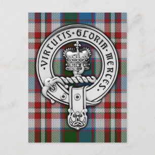 Clan Donnachaidh (Robertson) Crest & Dress Tartan Postcard