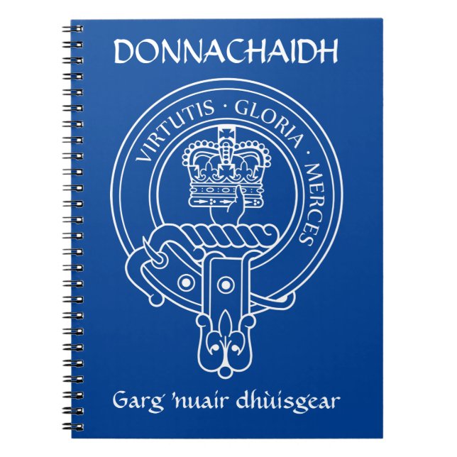 Clan Donnachaidh (Robertson) Crest & War Cry Notebook (Front)
