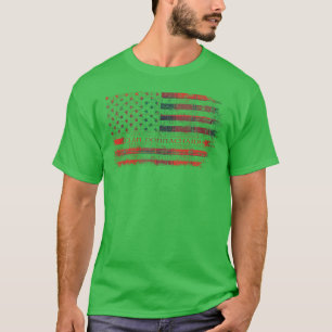 Clan Donnachaidh Scottish tartan US flag kilt Scot T-Shirt