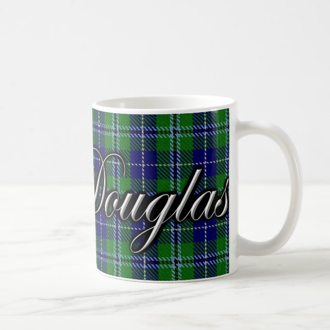 Clan Douglas Classic Tartan Coffee Mug (Right)