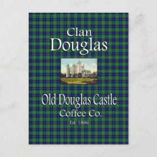 Clan Douglas Old Douglas Castle Coffee Co. Postcard