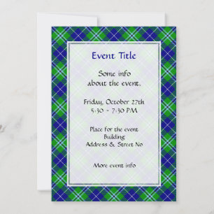 Clan Douglas Tartan Invitation