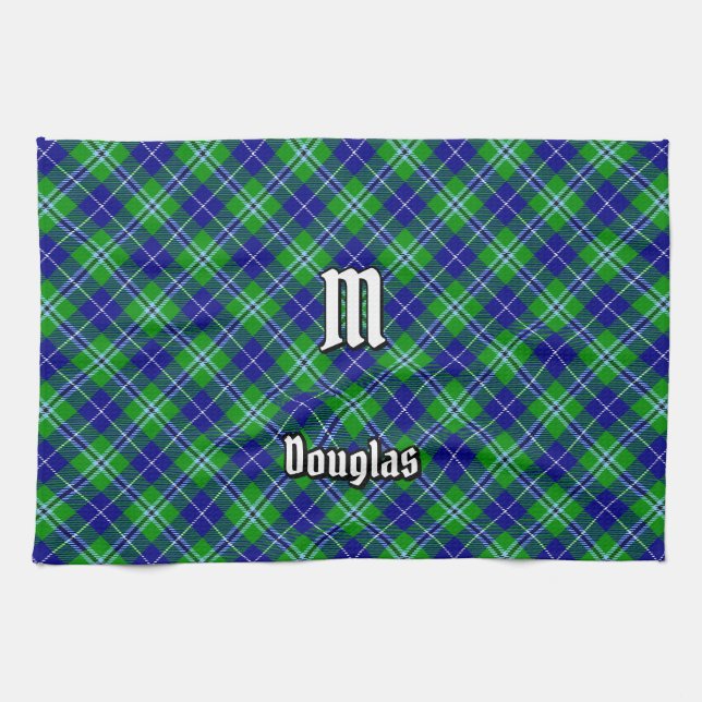 Clan Douglas Tartan Tea Towel (Horizontal)