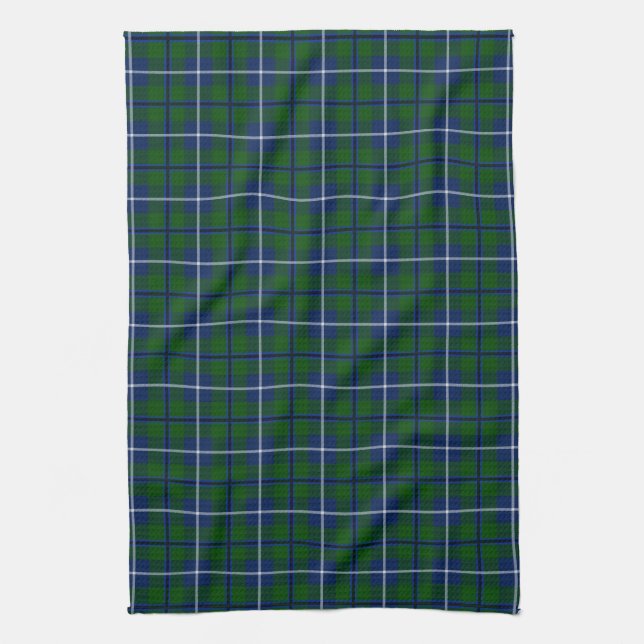 Clan Douglas Tartan Tea Towel (Vertical)