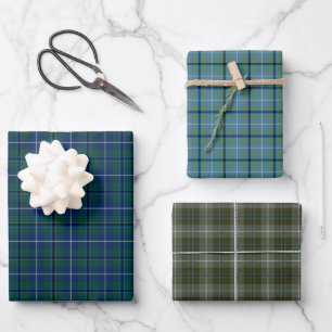 Clan Douglas Tartan Variations Wrapping Paper Sheet