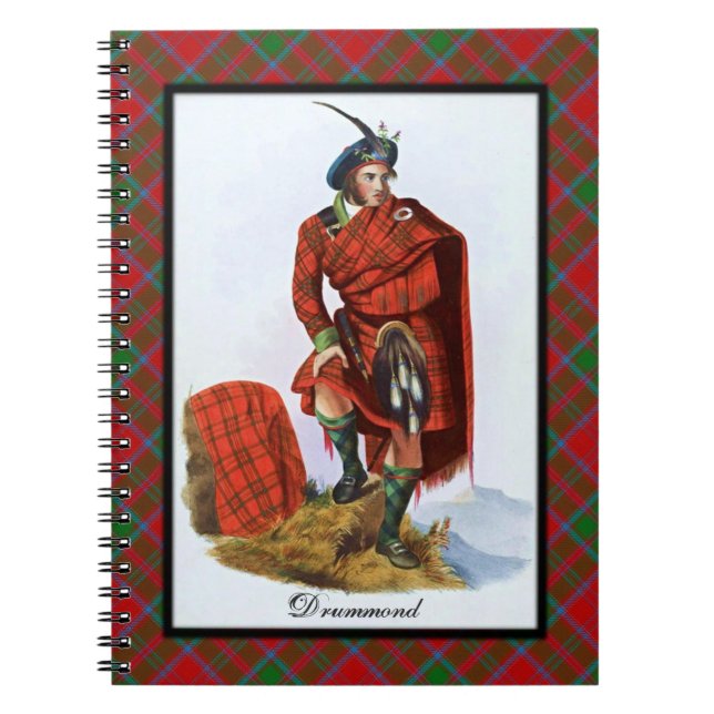 Clan Drummond Scottish Highland Dreams Notebook (Front)