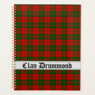 Clan Drummond Tartan Customizable Planner