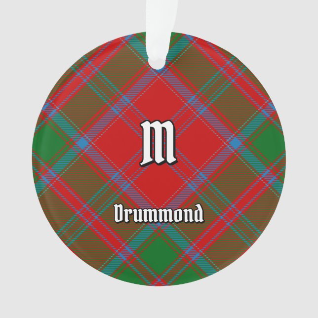 Clan Drummond Tartan Ornament (Front)