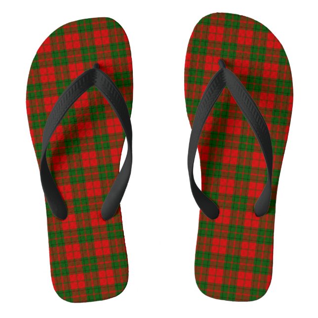 Clan Drummond Tartan Plaid Jandals (Footbed)