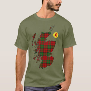 Clan Dunbar [EDIT] Tartan Map T-Shirt