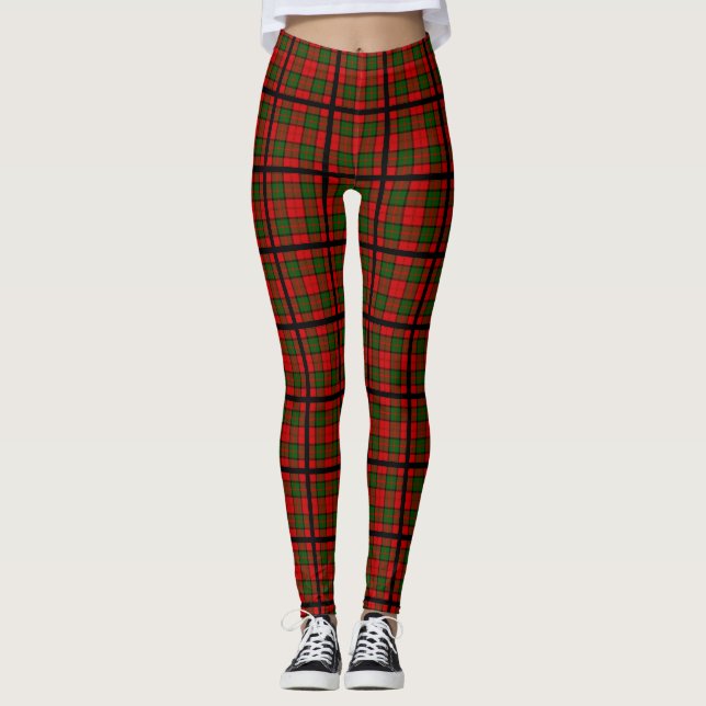 Clan Dunbar Tartan Leggings (Front)
